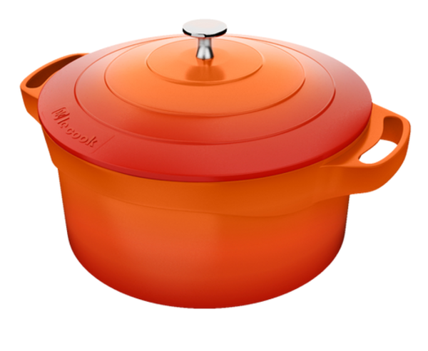 CAÇAROLA REVESTIMENTO CERÂMICO  LE COOK ORANGE 32 CM LC1805