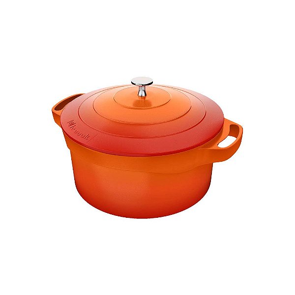 CAÇAROLA REVESTIMENTO CERÂMICO 24CM LINHA ORANGE LE COOK