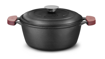 CAÇAROLA FERRO FUNDIDO TAMPA DE FERRO MTA 18 CM 8408