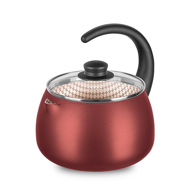 CHALEIRA ANTIADERENTE MTA LINHA FLORA CEREJA 18CM/2,0L