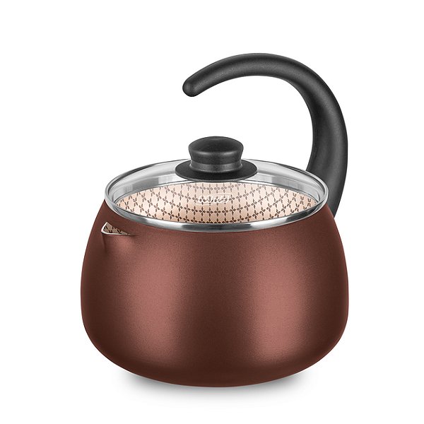 CHALEIRA ANTIADERENTE MTA LINHA FLORA CHOCOLATE 18CM 2,0L