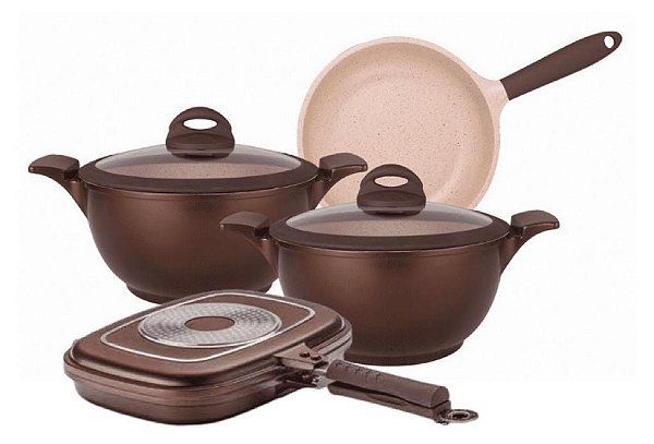 CONJUNTO BELGA CERÂMIC-FLON MTA 4 PEÇAS GRILL