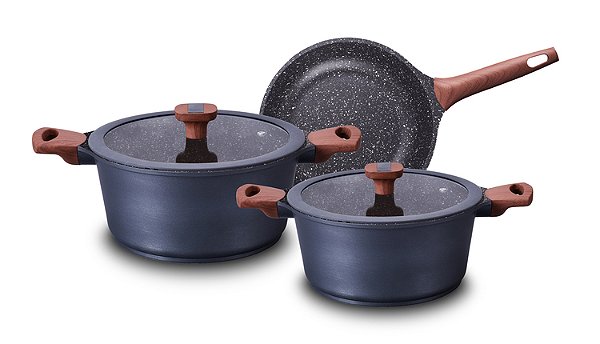 CONJUNTO DE PANELAS TITANIUM REVESTIMENTO CERÂMICO MTA 3 PEÇAS 8450