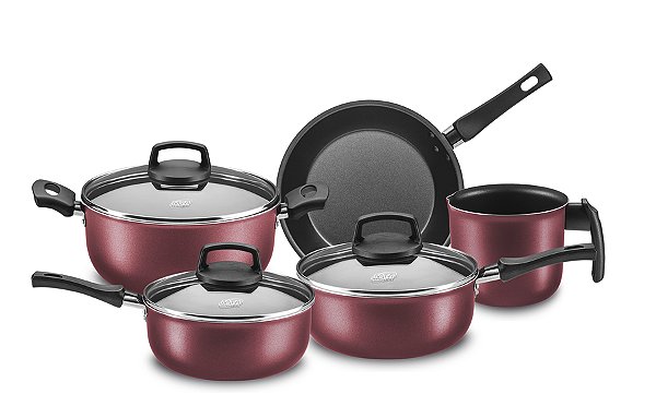 CONJUNTO SUPRA MADRI MTA CEREJA 5 PEÇAS 5672