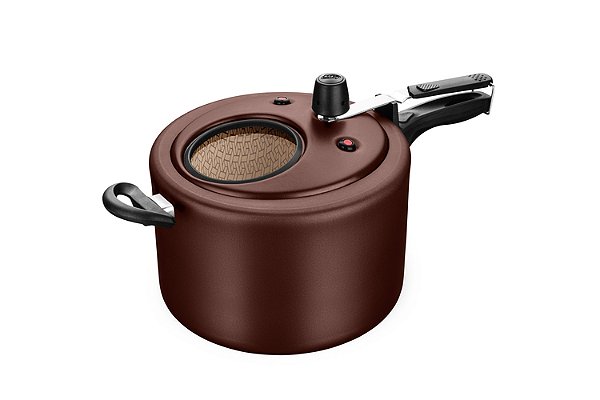 PANELA DE PRESSÃO SUPERIOR MTA COM VISOR CHOCOLATE 8,0L