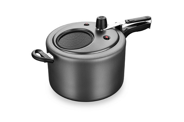 PANELA DE PRESSÃO SUPERIOR MTA COM VISOR GRAFITE 8,0 LITROS