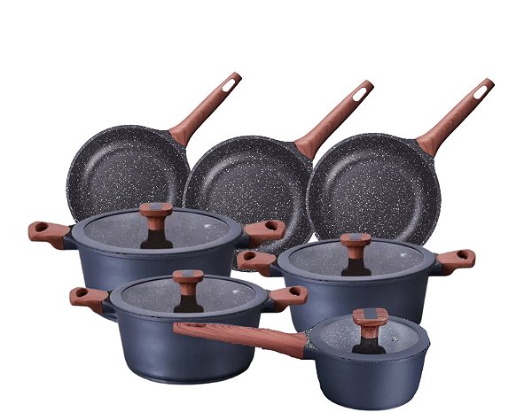 CONJUNTO DE PANELAS PREMIUM MTA TITANIUM 7 PEÇAS INDUÇÃO