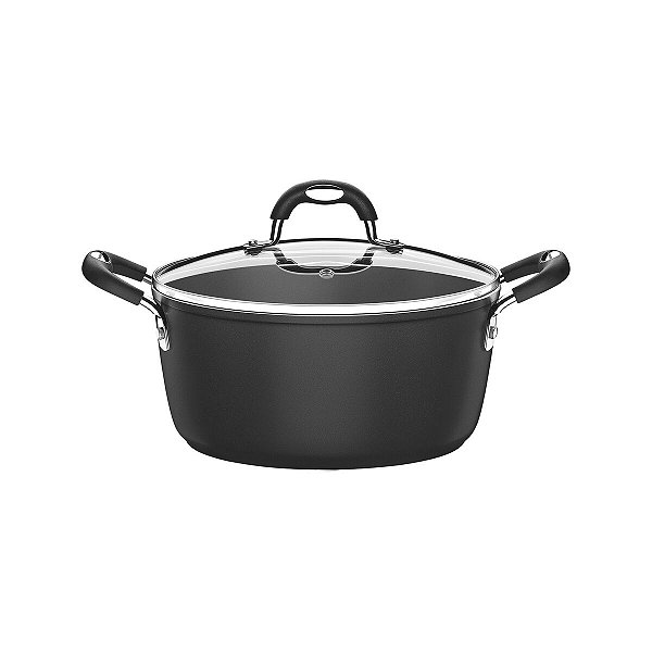 CACAROLA 28CM 6,4L MONACO INDUCAO PRETO - ALUMINIO COM REVESTIMENTO ANTIADERENTE