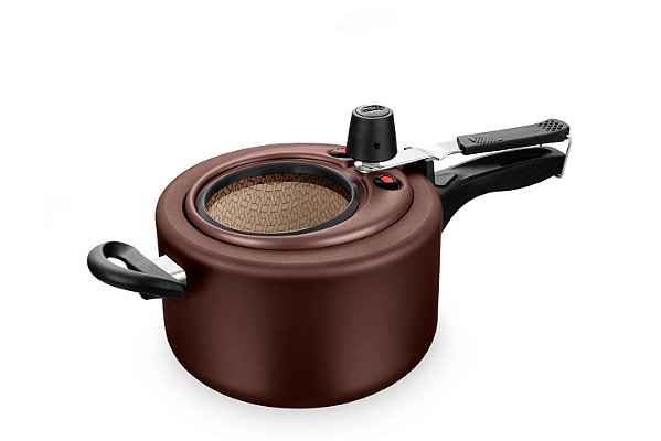 PANELA DE PRESSÃO SUPERIOR MTA FECHAMENTO INTERNO 3,0L CHOCOLATE