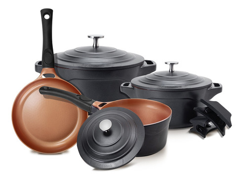 CONJUNTO PREMIER BLACK REVESTIMENTO CERÂMICO LE COOK 4PECAS