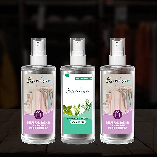 02 Neutralizadores para Roupas + 01 Desodorante 60ml