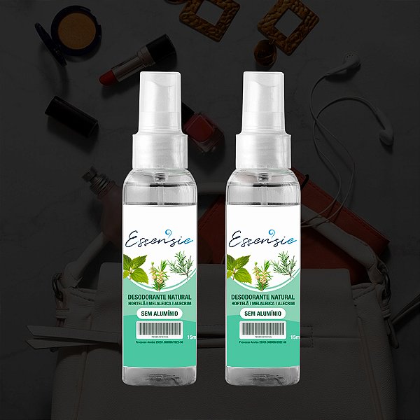 02 Desodorantes Naturais 0% Alumínio 15ml