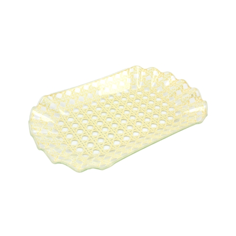 Travessa Retangular Ondulada Grande - Vidro