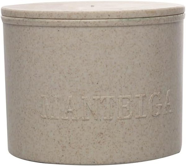 Manteigueira Francesa em Bambu e PP Bege - LYOR