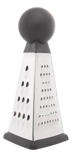 Mini Ralador de Aço Inox 3 Fases com Cabo Preto - LYOR