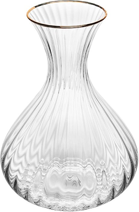 Decanter de Cristal Ecológico com Fio de Ouro Optic 1,5L - WOLFF