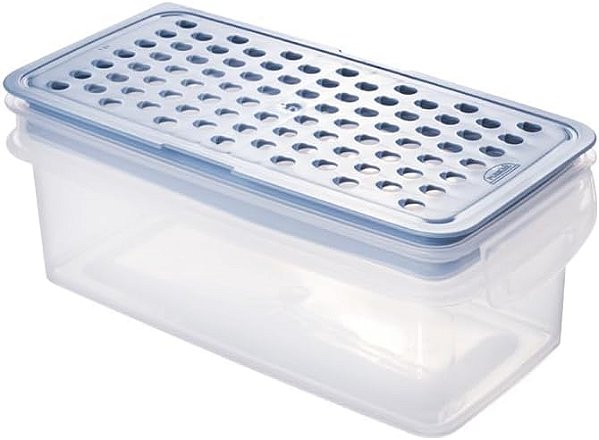 Pote com Ralador Trava Mais Azul 860ml - PLASÚTIL