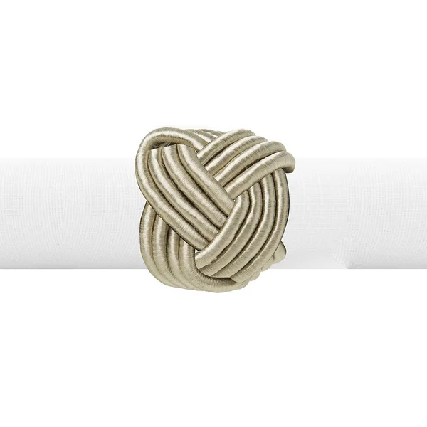 Anel de Guardanapo 4 Peças Traccia Champagne - COPA&CIA