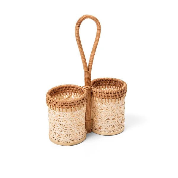 Porta Galheteiro Rattan (Porta Azeite) - COPA&CIA