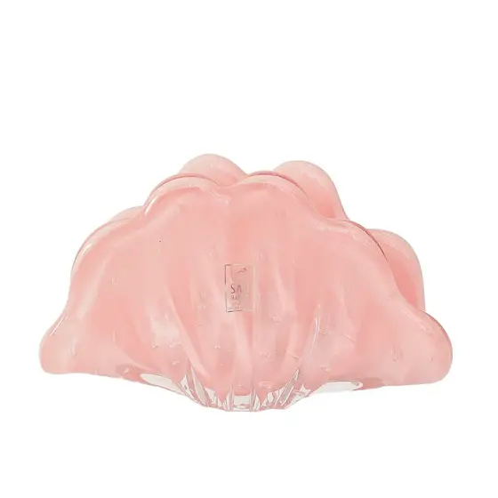 Porta Guardanapo em Cristal Murano Florença Rose Quartzo - Cristais São Marcos