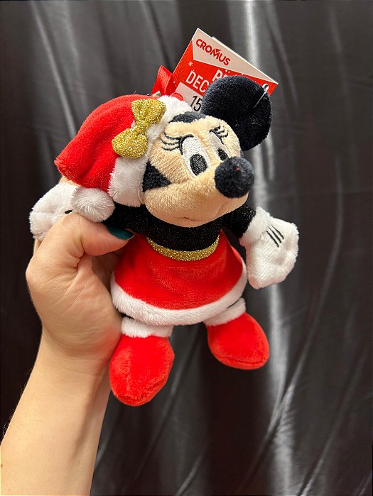 Minnie Mouse Pelúcia Natal 15 cm