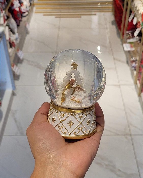 Globo de Água Decorativo com Cena Natalina
