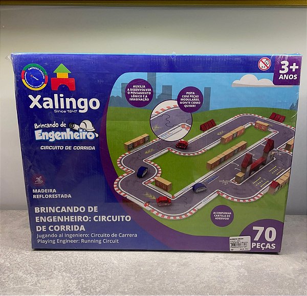 Brincando de Engenheiro Xalingo Circuito Corrida