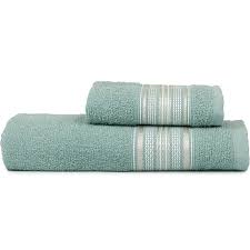 CJ Toalhas Rubi Verde Atlântica Banho e Rosto