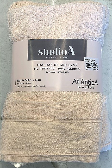 Kit Toalhas Rosa Savana - Banho e Rosto - 100% Algodão