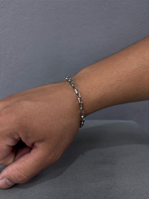 Pulseira Masculina Aço Inox – Estilo Minimalista