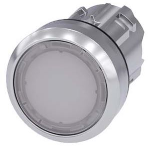 BOTAO FRONTAL COMANDO REDONDO BRANCO 22MM - 3SU10510AA600AA0