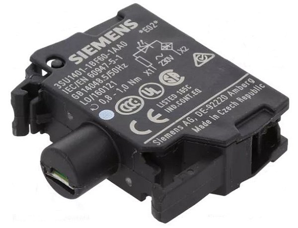 BLOCO LED INTEGR FRONT 230VCA PARA BR - 3SU14011BF601AA0