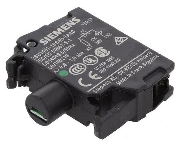 BLOCO LED INTEGR FRONT 24VCACC PARA VD - 3SU14011BB401AA0