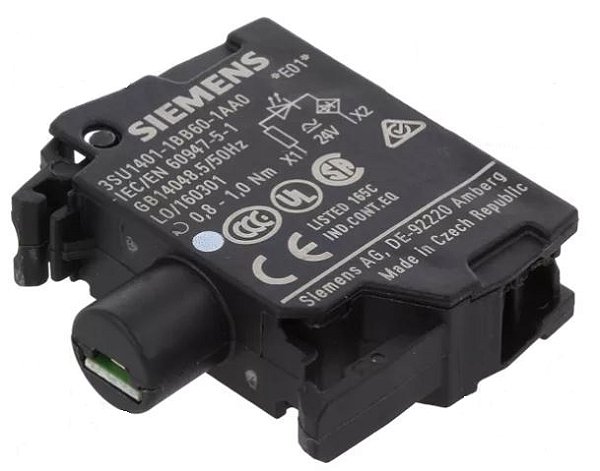 BLOCO LUMINOSO LED BRANCO 24V - 3SU14011BB601AA0