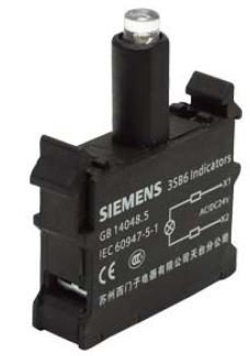 SIRIUS 3SB6403-1BA20-1AA0 - BLOCO LED VERMELHO 24V AC/DC