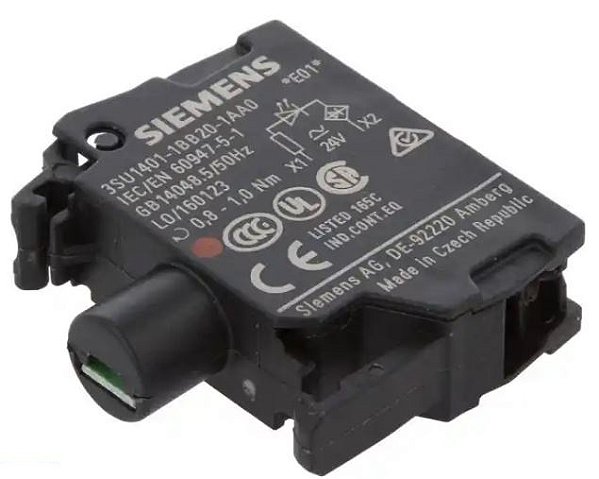 BLOCO LED INTEGR FRONT 24VCACC PARA VM - 3SU14011BB201AA0