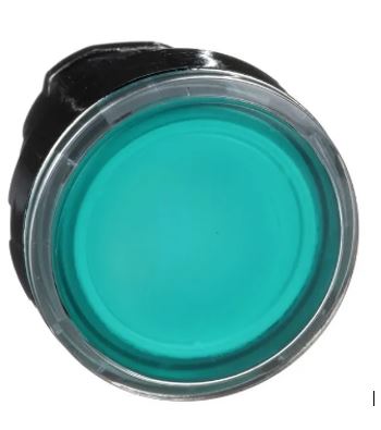 ZB4BW333 - CABEÇOTE PARA BOTÃO 22MM METÁLICO LUM LED VERDE
