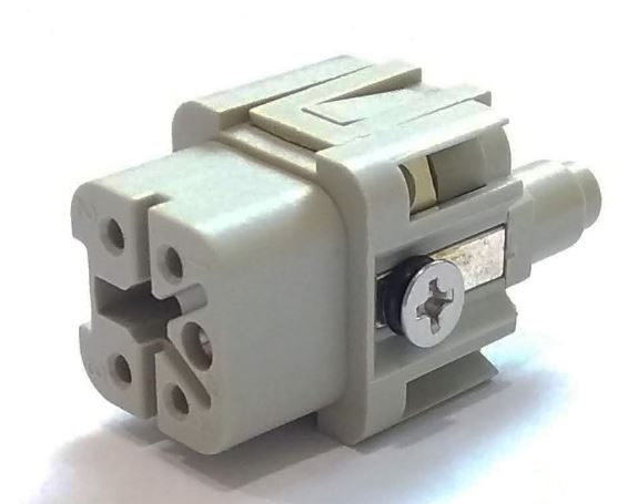 CONECTOR FEMEA 5 PIN - HA-004-F, 10A, 230V/400V 4KV3 - L/N 1361407