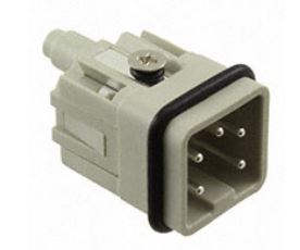 CONECTOR FEMEA 5 PIN - HA-004-M, 10A, 230V/400V 4KV3 - L/N 1411207