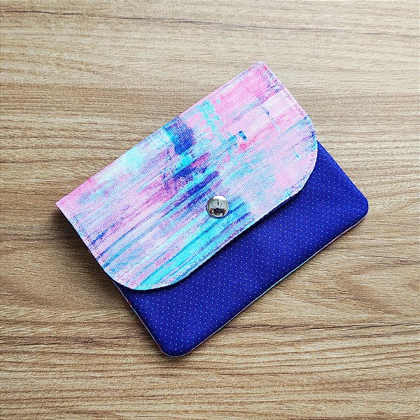 Carteira estampa batik