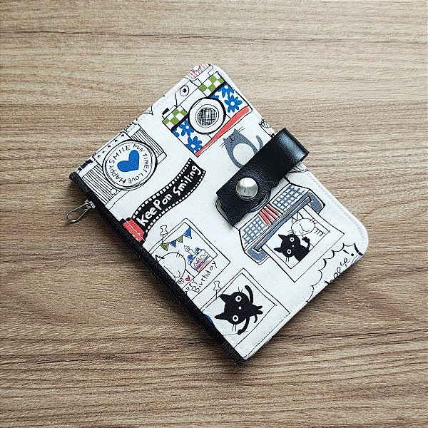 Carteira gatos & flashes