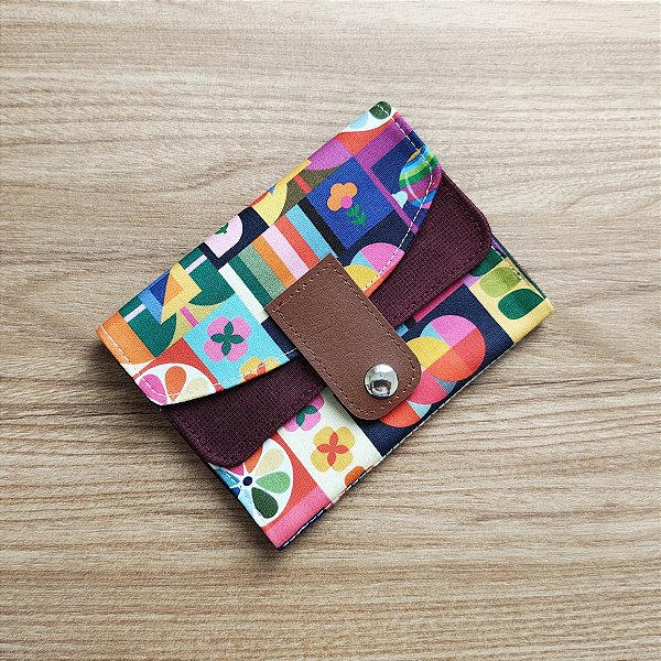 Carteira formas & flores