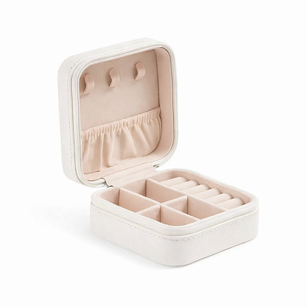 Porta Joia Pequeno Quadrado - Off White