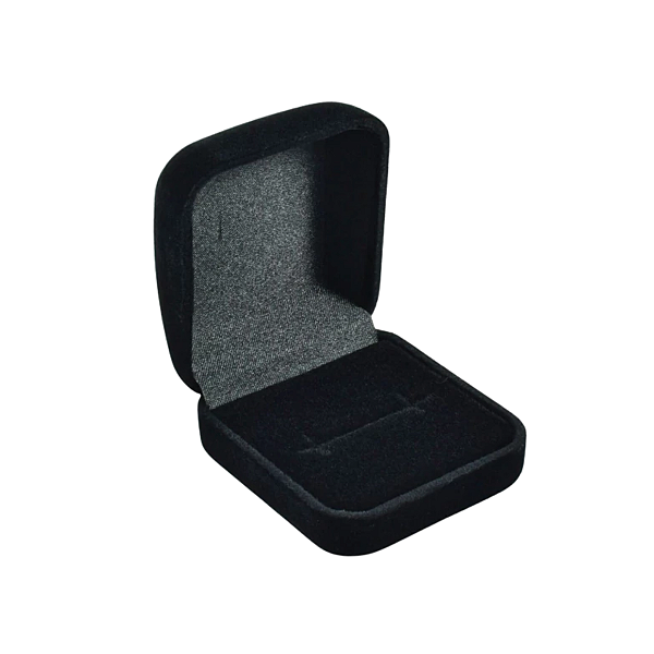 Estojo de Veludo Preto para Anel