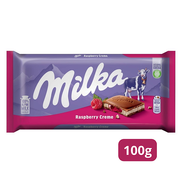 Chocolate Milka Raspberry 100g
