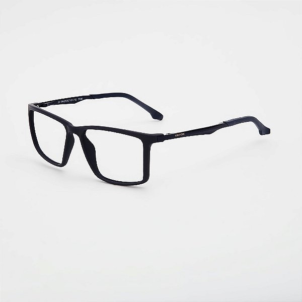 ÓCULOS DE GRAU TRITON EYEWEAR RETANGULAR ACETATO AZUL FOSCO
