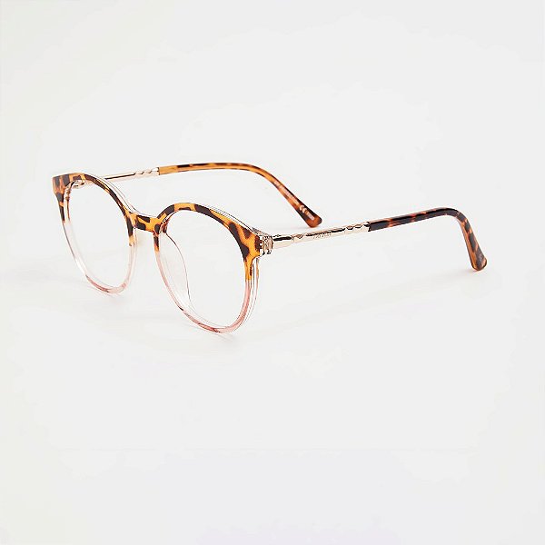 ÓCULOS DE GRAU TRITON EYEWEAR REDONDO ACETATO TARTARUGA