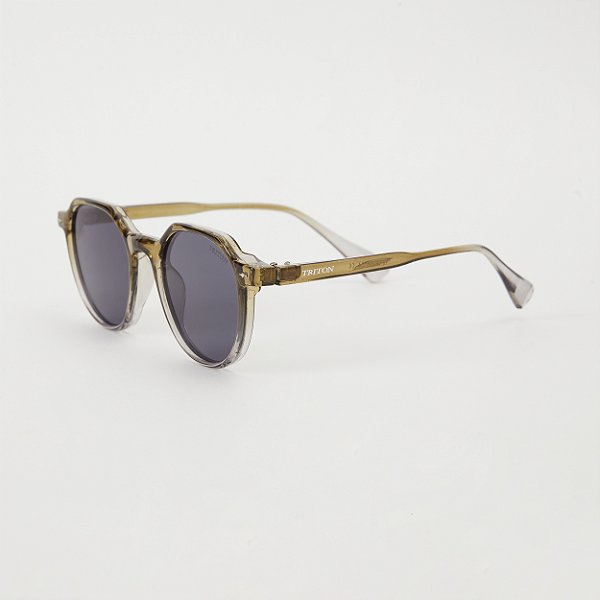ÓCULOS DE SOL TRITON EYEWEAR REDONDO ACETATO VERDE
