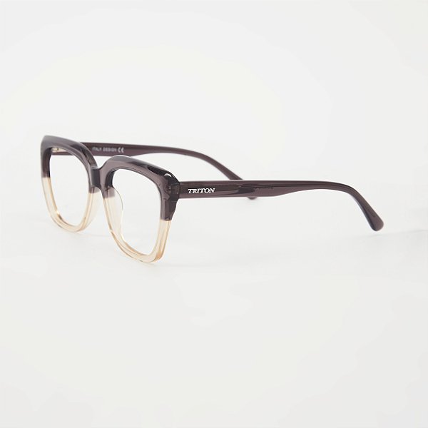 ÓCULOS DE GRAU TRITON EYEWEAR GATINHO ACETATO CINZA