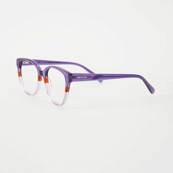 ÓCULOS DE GRAU TRITON EYEWEAR GATINHO ACETATO LILÁS